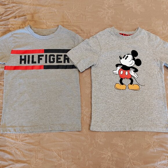 Tommy Hilfiger and Mickey Mouse T-Shirt Bundle, Size 6/7, EUC! - Picture 1 of 6